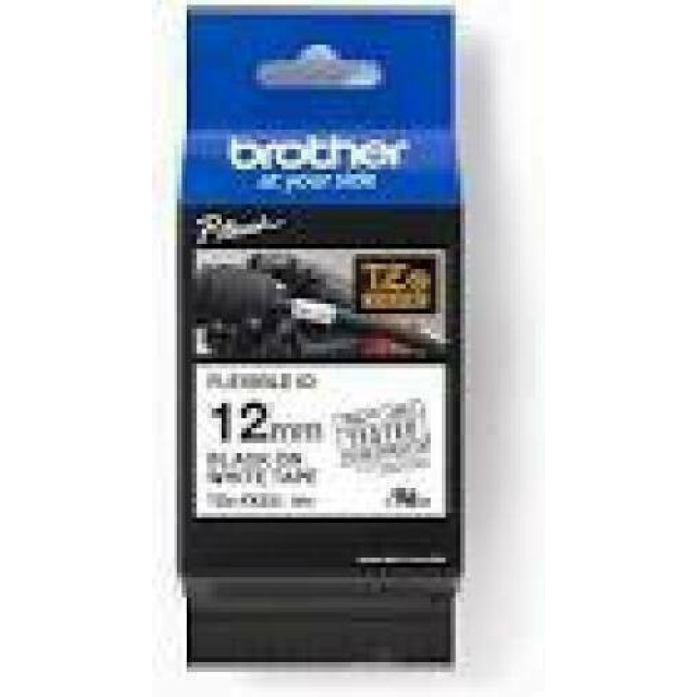 BROTHER P-Touch TZE-FX231 black on white 12mm