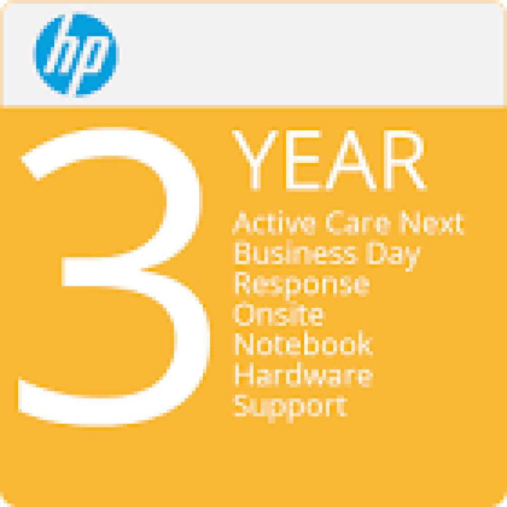 HP Active Care 3 years Next Business Day Onsite Hardware Support for Notebook