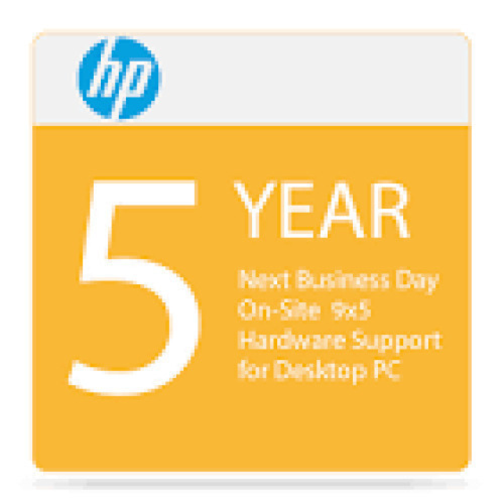 HP 5 years Next Business Day Onsite Hardware Support for Desktops