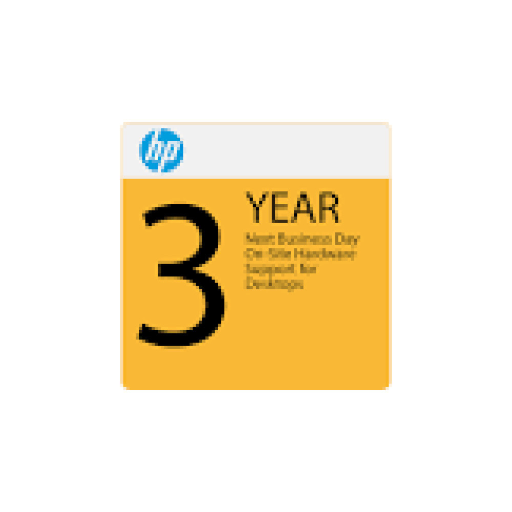 HP 3 years Next Business Day Onsite Hardware Support for Desktops