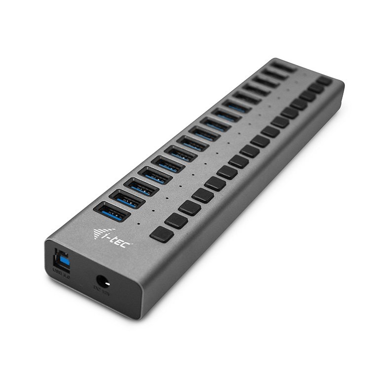 I-TEC USB 3.0 Charging HUB 16port port with external adapter 90W 16x USB chargingport for Tablets Notebooks Ultrabooks PC