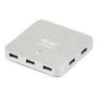 I-TEC USB 3.0 Metal Active HUB 7 Port with Power ideal for Notebook Ultrabook Tablet PC support Win and Mac OS