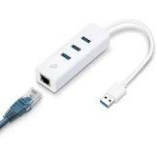 TP-LINK USB 3.0 to Gigabit Ethernet Network Adapter 3-Port USB 3.0 Hub 1 USB 3.0 connector 1 Gigabit Ethernet port 3 USB 3.0 ports
