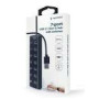 GEMBIRD 7-port USB 3.1 Gen 1 HUB with switches black
