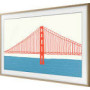 SAMSUNG Frame 50 Teak Modern 2021 90 degree square