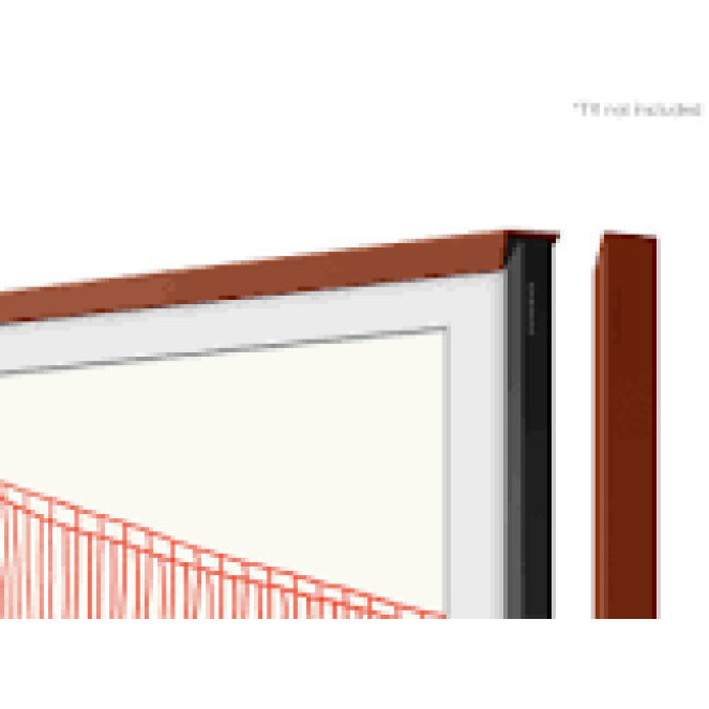 SAMSUNG Frame 55 Brick Red Beveled 2021 45 degree cut on inside