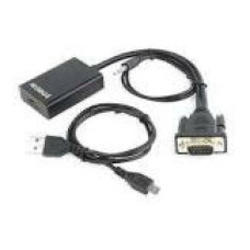 GEMBIRD A-VGA-HDMI-01 VGA to HDMI adapter cable 0.15 m black blister