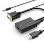 GEMBIRD VGA to HDMI + VGA adapter cable 0.15m black