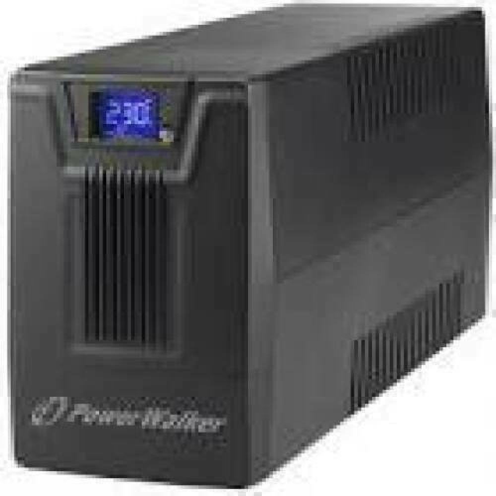 POWERWALKER UPS Line-Interactive 600VA SCL 2x Schuko 230V RJ11/45 In/Out USB LCD