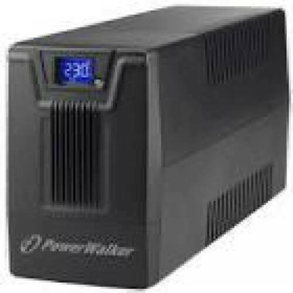 POWERWALKER UPS Line-Interactive 600VA SCL 2x Schuko 230V RJ11/45 In/Out USB LCD