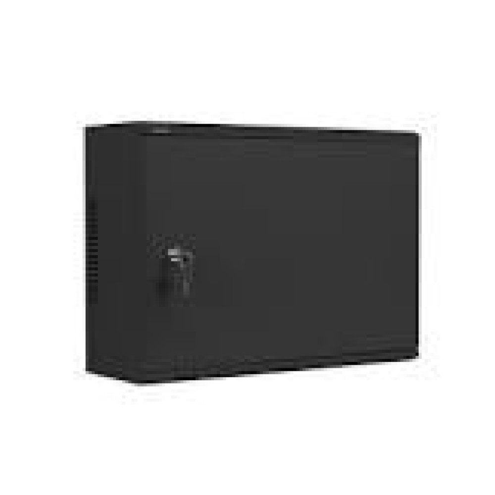 LANBERG Rack Cabinet 19inch Wall-Mount 4U+3U/540X200 Low-Profile Black Assembled
