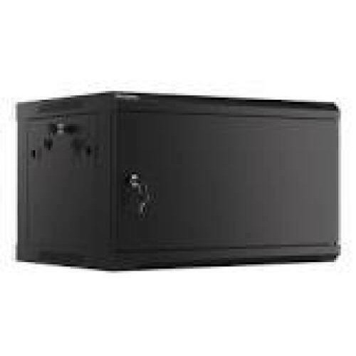 LANBERG Rack Cabinet 19inch Wall-Mounted 4U/600 With Glass Door Black Assembled