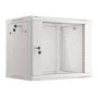 LANBERG Rack Cabinet 19inch Wall-Mounted 9U/600 With Glass Door Grey Assembled