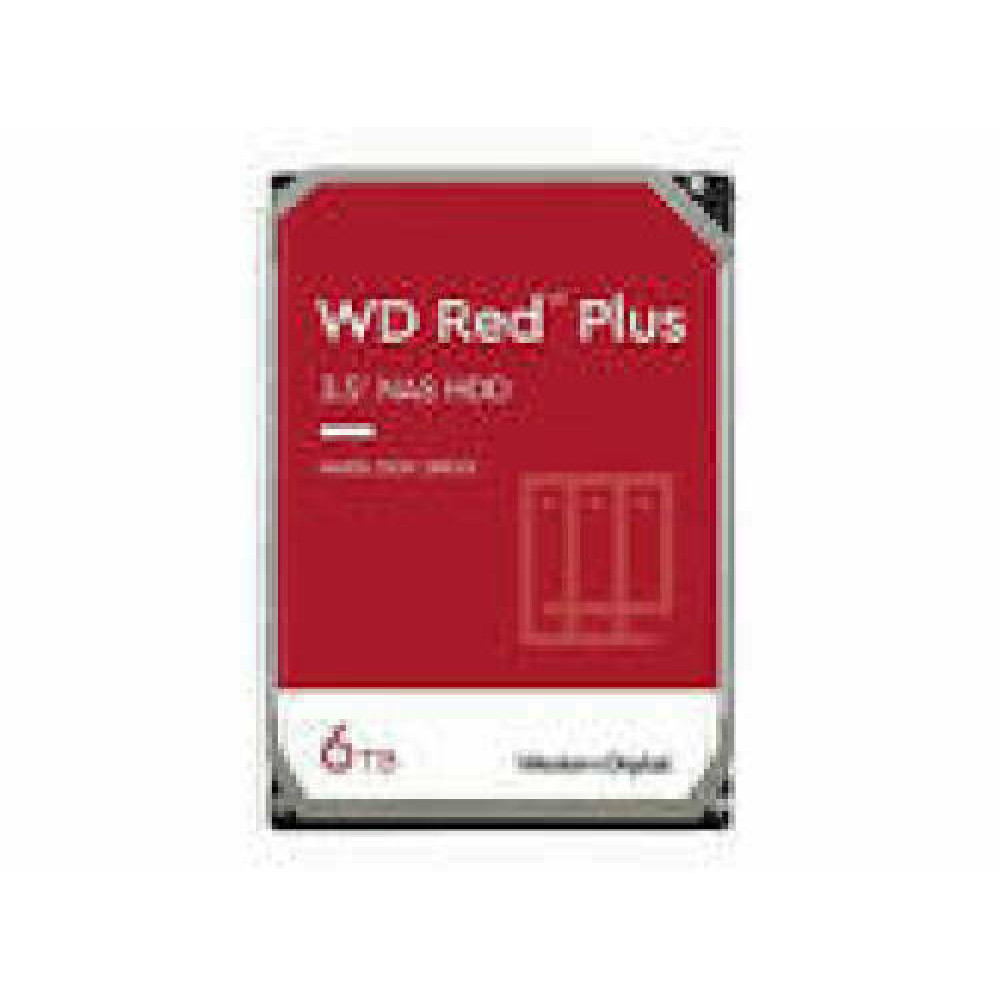 WD Red Plus 6TB SATA 6Gb/s 3.5inch 258MB cache internal HDD Bulk