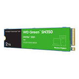 WD Green SN350 NVMe SSD 2TB M.2 2280 PCIe Gen3 8Gb/s