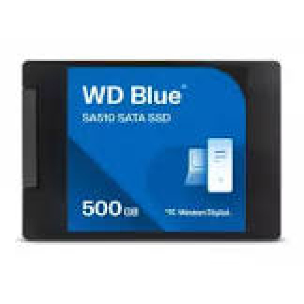 WD Blue SA510 SSD 500GB SATA III 6Gb/s cased 2.5inch 7mm internal single-packed POWERED BY SANDISK