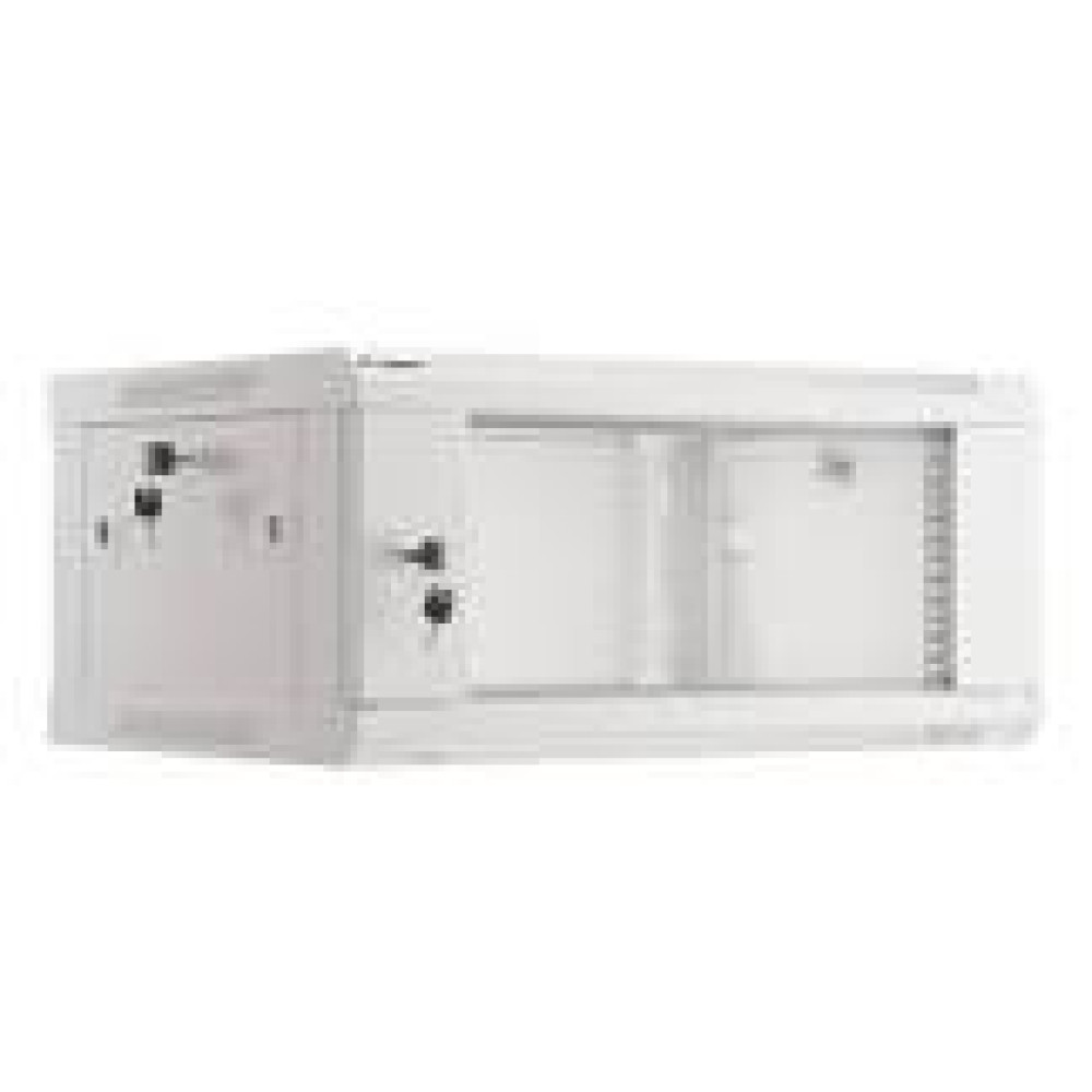 LANBERG Rack cabinet 19inch wall-mount 4U 600x450 perforated door grey flat pack