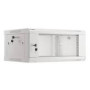 LANBERG Rack cabinet 19inch wall-mount 4U 600x450 perforated door grey flat pack
