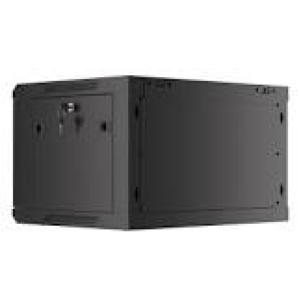 LANBERG Wall mount cabinet 19inch 6U 600x450 mesh door black flat pack