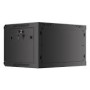 LANBERG Wall mount cabinet 19inch 6U 600x450 mesh door black flat pack