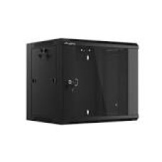 LANBERG Wall mount cabinet 19inch 9U 600x450 steel doors grey flat pack
