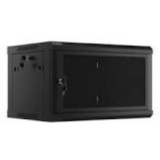 LANBERG Wall mount cabinet 19inch 9U 600x450 mesh door black flat pack