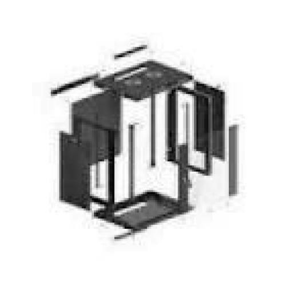 LANBERG Wall mount cabinet 19inch 12U 600x450 steel doors grey flat pack