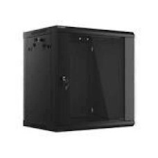 LANBERG Wall mount cabinet 19inch 12U 600x450 mesh doora black flat pack
