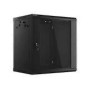 LANBERG Wall mount cabinet 19inch 12U 600x450 mesh doora black flat pack