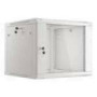 LANBERG Wall mount cabinet 19inch 6U 600x600 steel doors grey flat pack