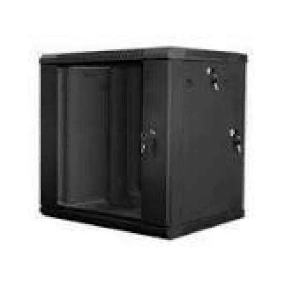 LANBERG WF02-6612-10B wall-mounted double section rack 19inch flat pack 12U/600x600mm black