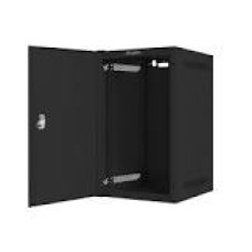 LANBERG Rack cabinet 10inch wall mount 9U 280x310 black with metal door flat pack