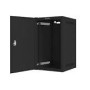 LANBERG Rack cabinet 10inch wall mount 9U 280x310 grey with metal door flat pack