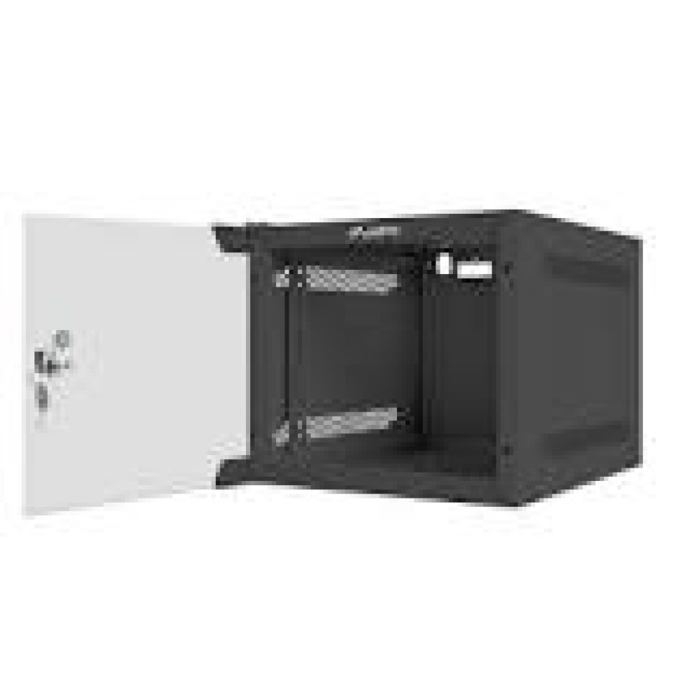 LANBERG cabinet rack 10 inch 4U 300x300 glass door black flat pack