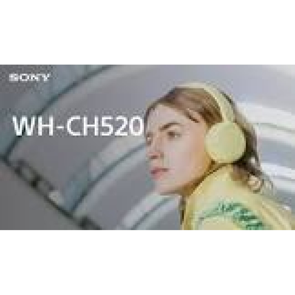 SONY WH-CH520 headphones Yellow
