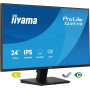 IIYAMA X2491HS-B1 24inch IPS-panel 1920x1080 120Hz 15mc Height Adj. Stand 1ms MPRT 350cd/m HDMI DisplayPort Speakers