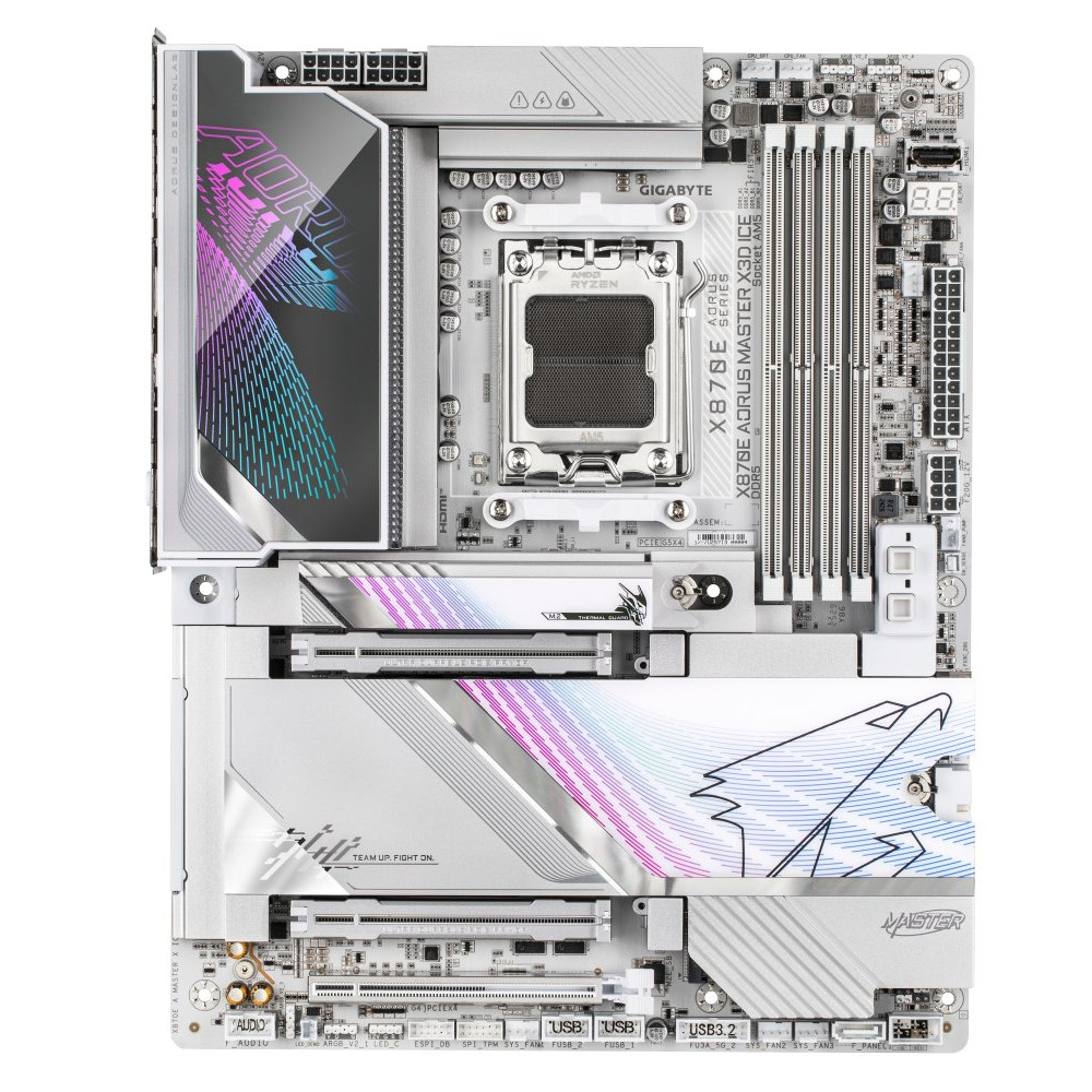 GIGABYTE X870E A MASTER X ICE AM5 4xDDR5 2xSATA 5xM.2