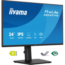 IIYAMA XB2491HS-B1 24inch IPS-panel 1920x1080 120Hz 15mc Height Adj. Stand 1ms MPRT 350cd/m HDMI DisplayPort Speakers IIYAMA XB2491HS-B1 24inch IPS-panel 1920x1080 120Hz 15mc Height Adj. Stand 1ms MPRT 350cd/m HDMI DisplayPort Speakers