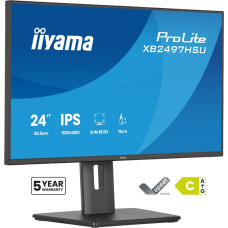 IIYAMA XB2497HSU-B1 24inch IPS 1920x1080 120Hz EyeComfort 15cm Height Adj. Stand 350cd/m2 Speakers HDMI DisplayPort 1ms MPRT USB 2x IIYAMA XB2497HSU-B1 24inch IPS 1920x1080 120Hz EyeComfort 15cm Height Adj. Stand 350cd/m2 Speakers HDMI DisplayPort 1ms MPRT USB 2x