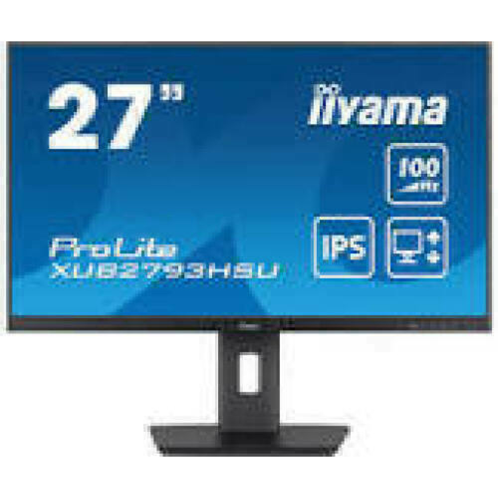 IIYAMA XU2793HSU-B6 27inch ETE IPS-panel 1920x1080 100Hz 250cd/m Speakers HDMI DisplayPort 1ms MPRT FreeSync USB-HUB