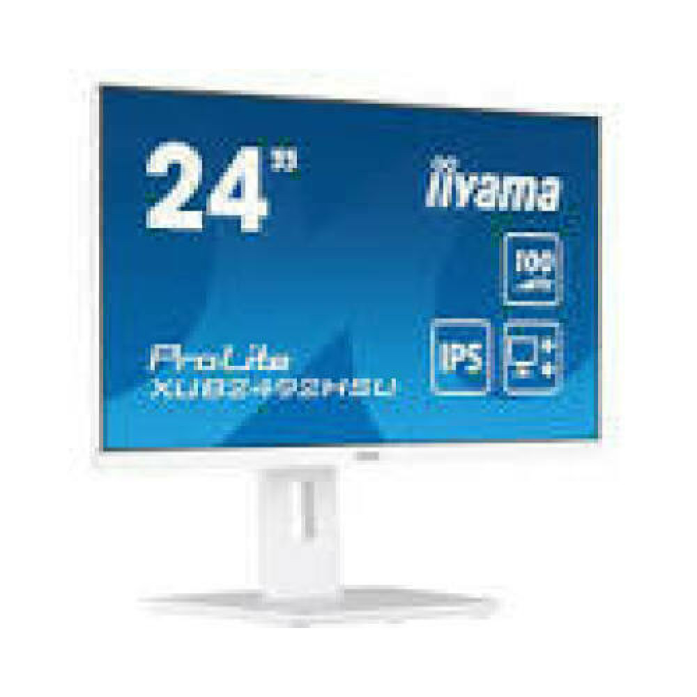 IIYAMA XUB2492HSU-W6 24inch ETE IPS-panel FHD 100Hz 250cd/m2 HDMI White Speakers 15cm Height Adj. Stand Pivot (P)