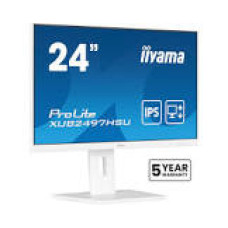 IIYAMA XUB2497HSU-W2 24inch IPS FHD 100Hz Adaptive Sync 300cd/m2 1ms HDMI DP 2xUSB 2.0 Speakers 15cm Height Adj. Stand White