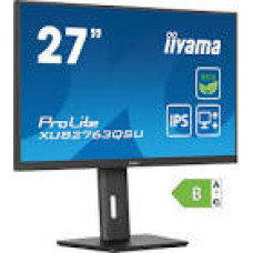 IIYAMA XUB2763QSU-B1 Green Choice 27inch IPS WQHD 100Hz 350cd/m2 2ms HDMI DP 2xUSB 3.2 SpeakersFreeSync 15cm Height Adj. Stand