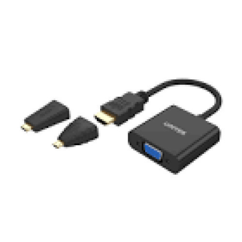 UNITEK Y-6355 Adapter mini/micro HDMI to VGA + audio Y-6355