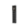 ARMAC Surge Protector Z5 1.5m 5x French outlets 10A cable organizer black