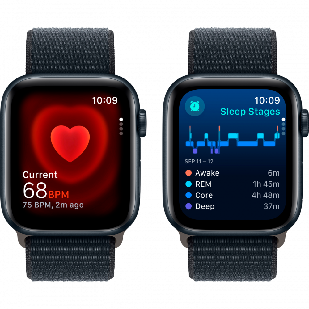 Apple Watch SE GPS 44mm Midnight Aluminium Case with