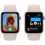 Apple Watch SE GPS 40mm Starlight Aluminium Case with Starlight Sport Band - M/L,Model A2722 MR9V3QI/A
