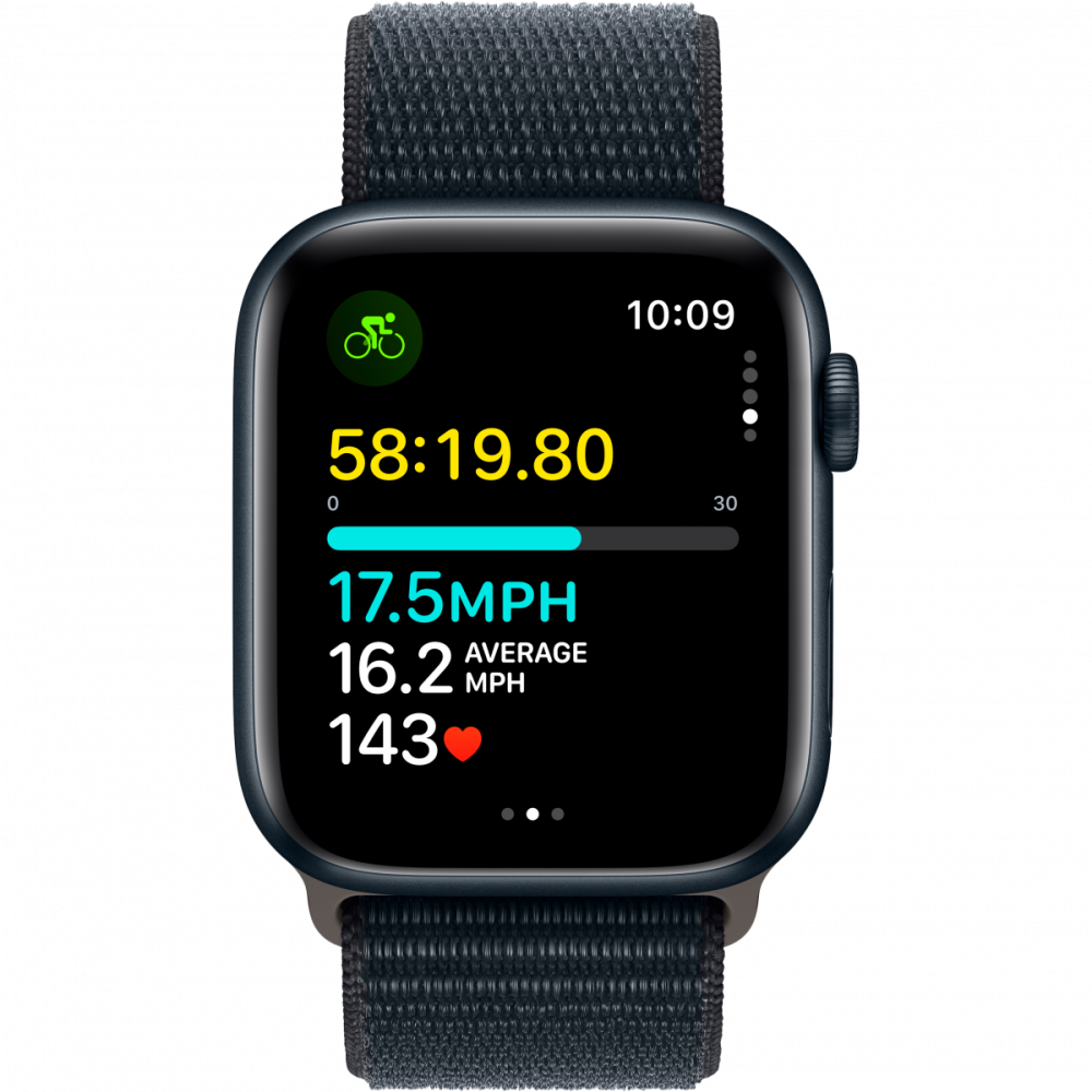 Buy Apple Watch SE GPS, 44mm Midnight Aluminum Case with Midnight Sport  Band - S/M - Apple