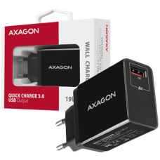 AXAGON ACU-QC19 wall charger 1x QC3.0/AFC/FCP/SMART, 19W, black
