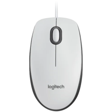 LOGITECH M100 Corded Mouse-WHITE